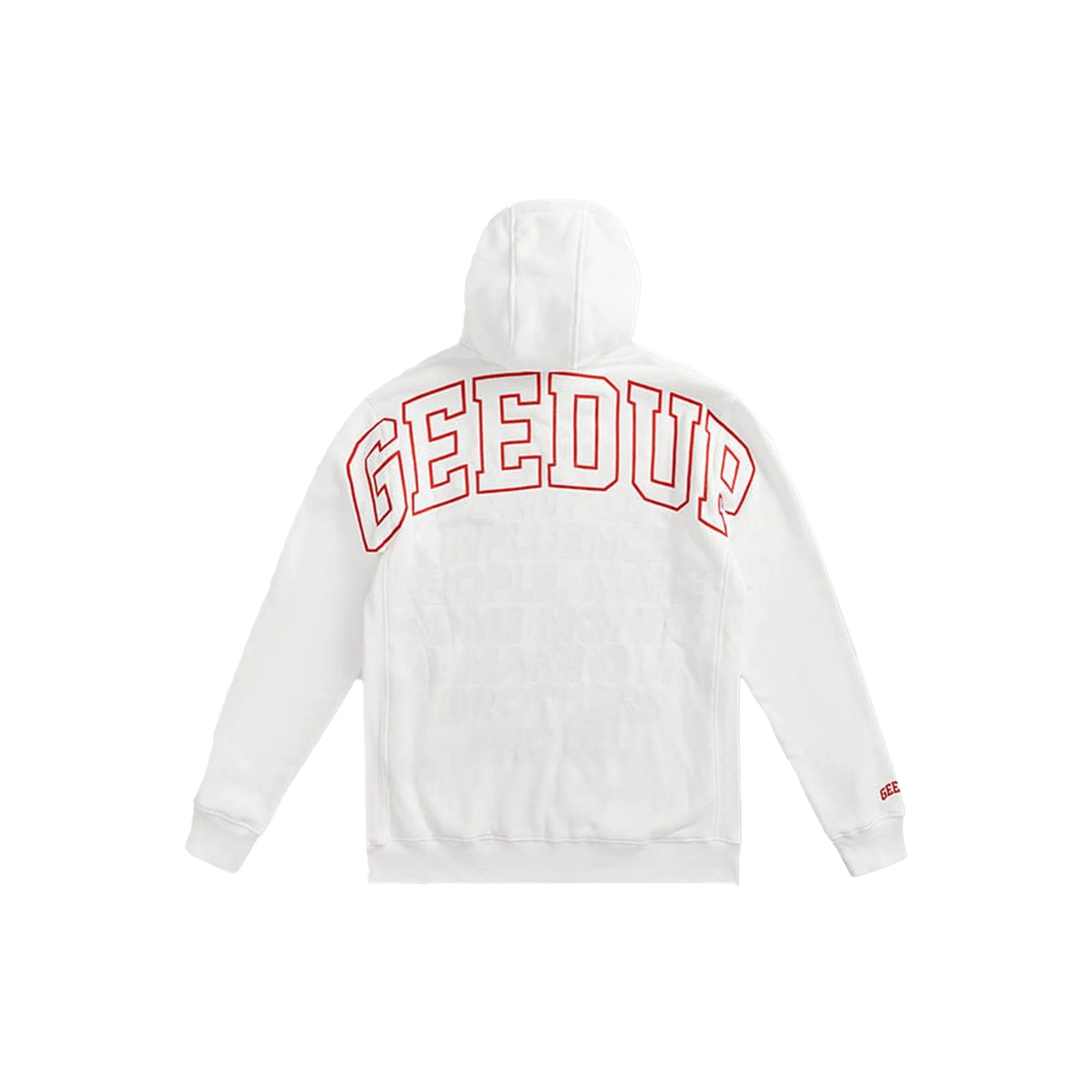 Geedup Team Logo Hoodie 'White/Red' - Image 2