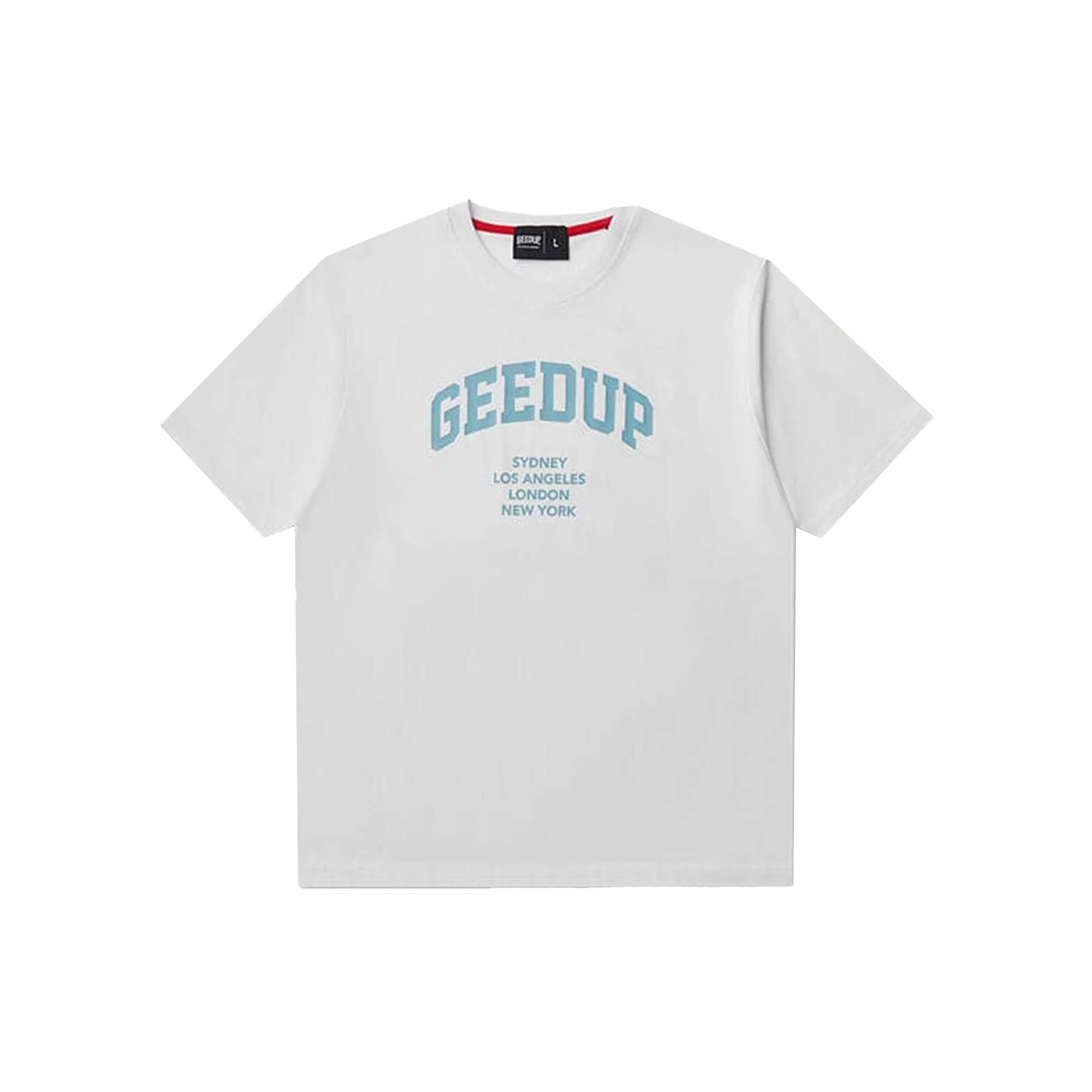 Geedup x Arrdee Cities T-Shirt 'White / Teal' (2025)