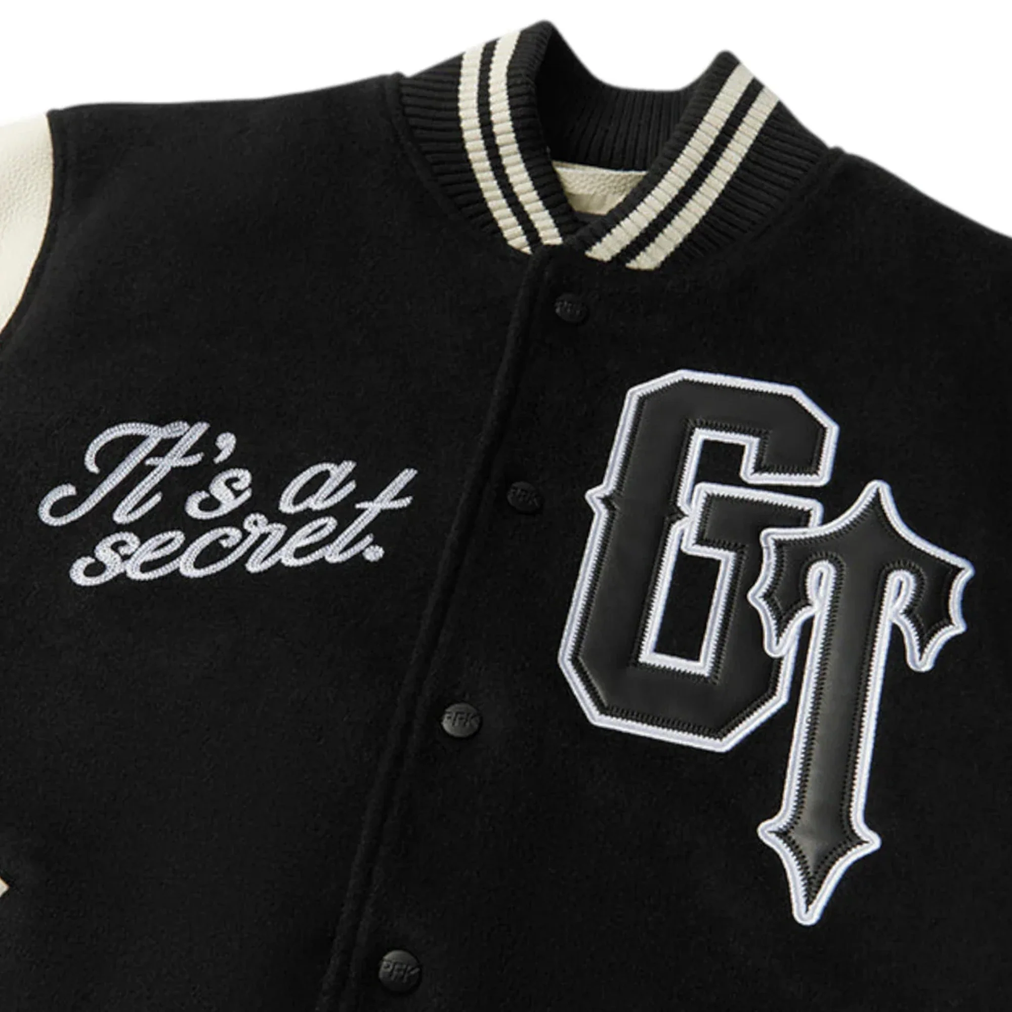 Geedup x Trapstar Letterman Jacket 'Black / White / Grey' [Complex Exclusive] (2025) - Image 3
