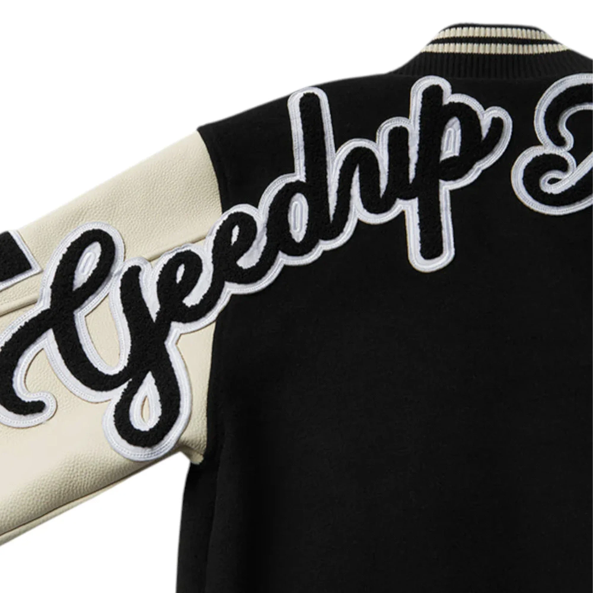 Geedup x Trapstar Letterman Jacket 'Black / White / Grey' [Complex Exclusive] (2025) - Image 8