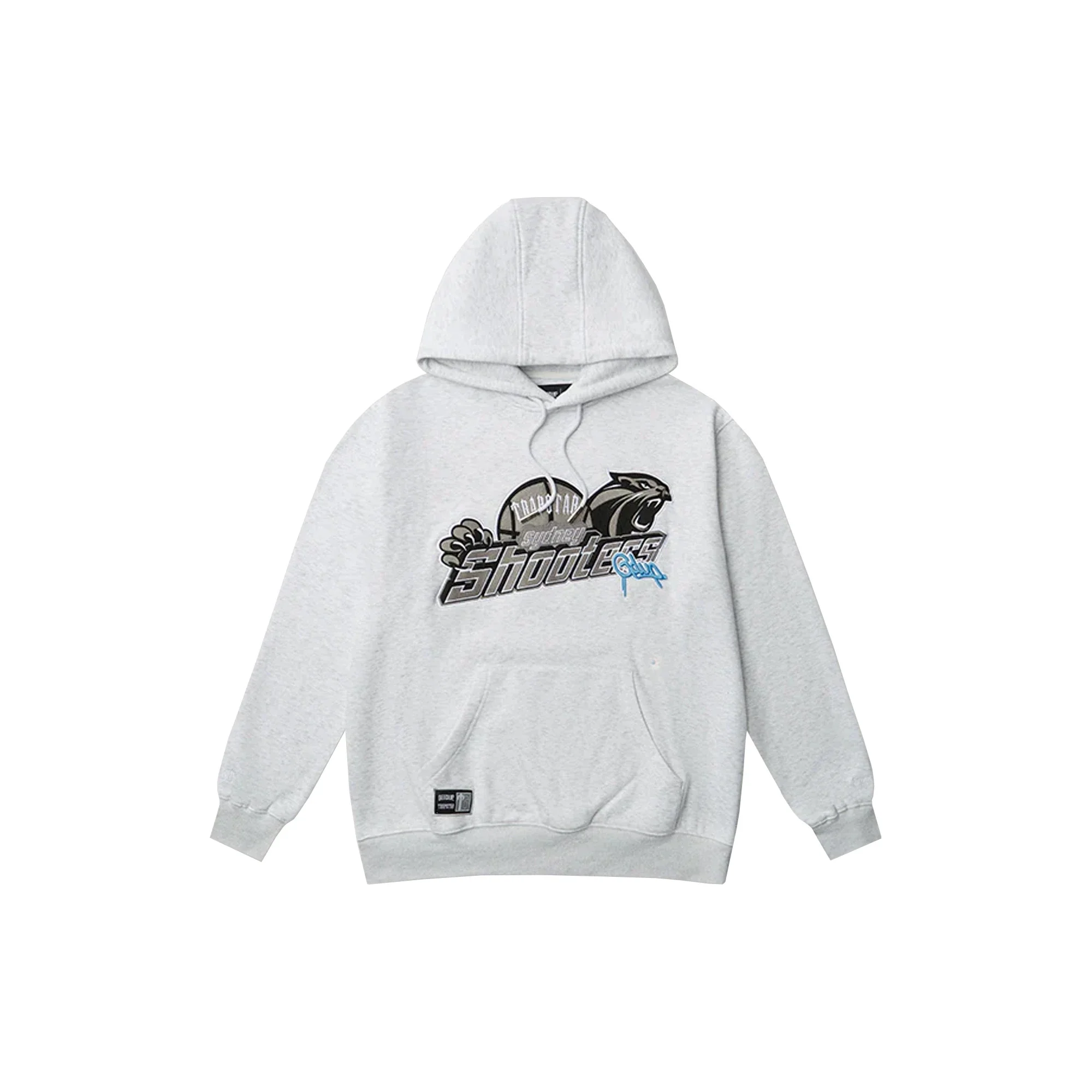 Geedup x Trapstar Sydney Shooters Hoodie 'White Marle / Blue' (2025)