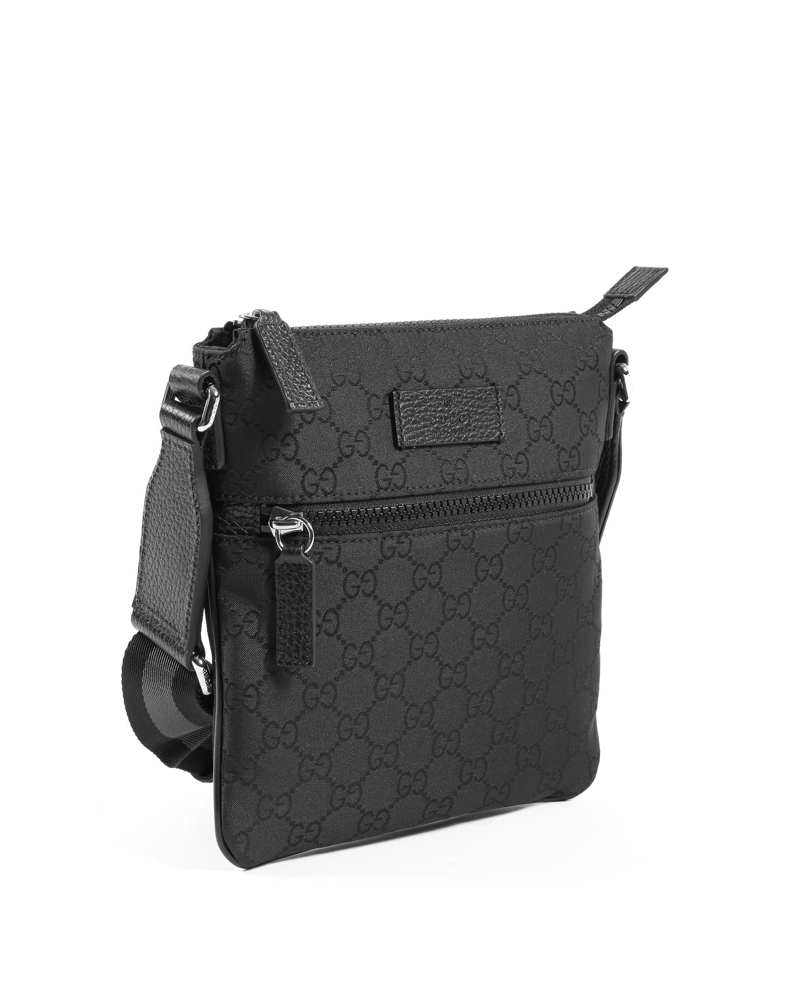 Gucci Small Nylon Messenger Bag 'Black' - Image 2