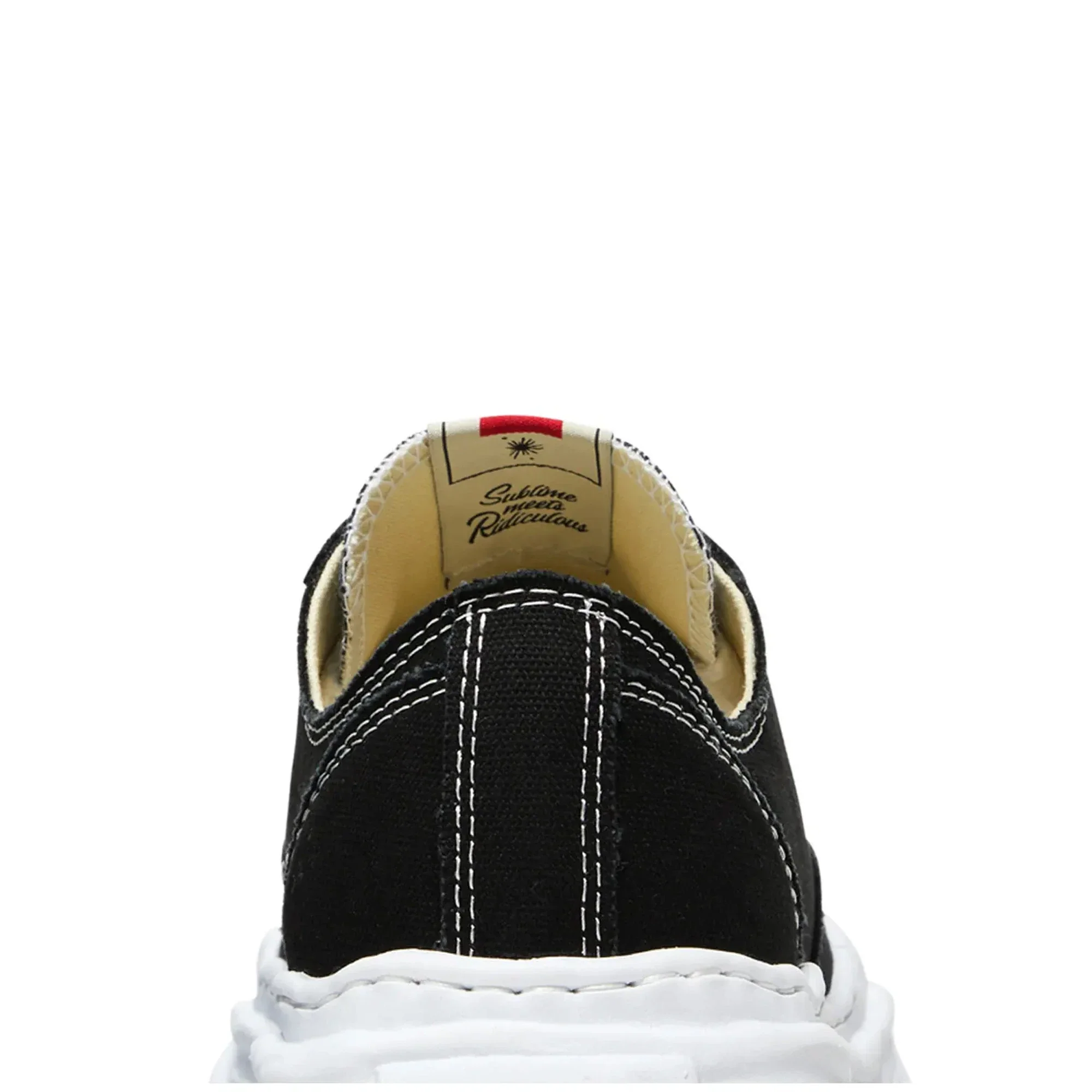 Maison Mihara Yasuhiro Hank OG Sole Canvas Low 'Black White' (2022) - Image 8