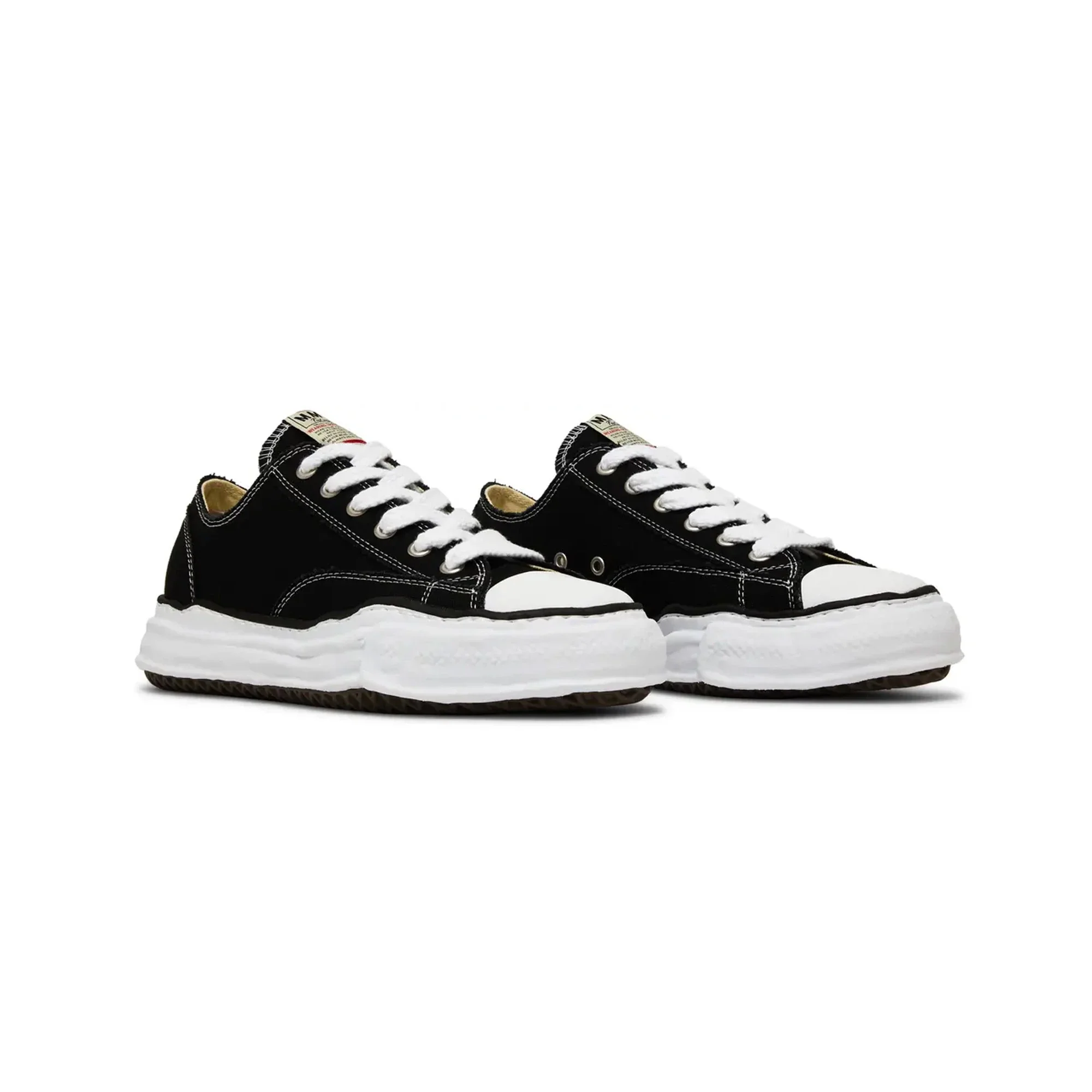 Maison Mihara Yasuhiro Peterson OG Sole Canvas Low 'Black' (2022) - Image 2