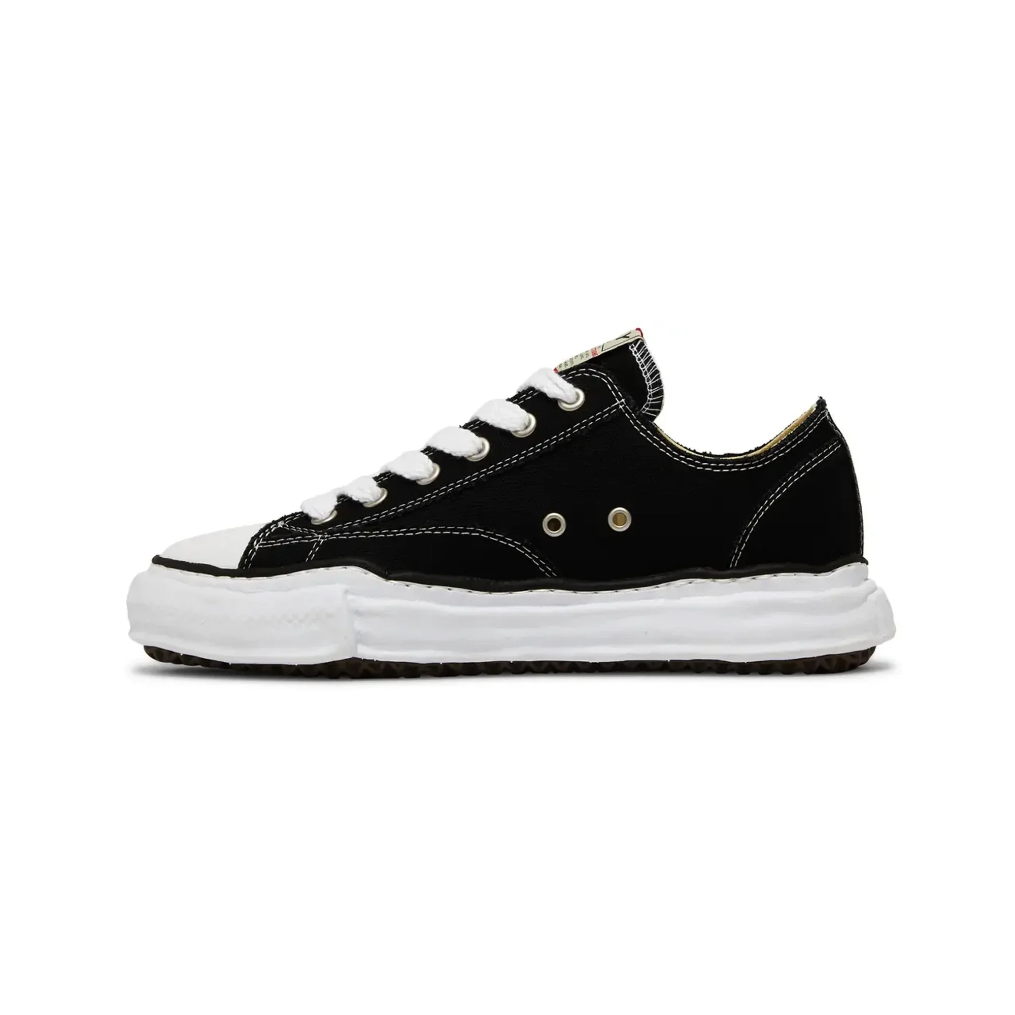 Maison Mihara Yasuhiro Peterson OG Sole Canvas Low 'Black' (2022) - Image 3