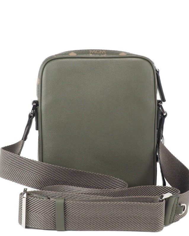 MCM Mixed Leather Crossbody Bag with Multifunction Design 'Green' - Image 2
