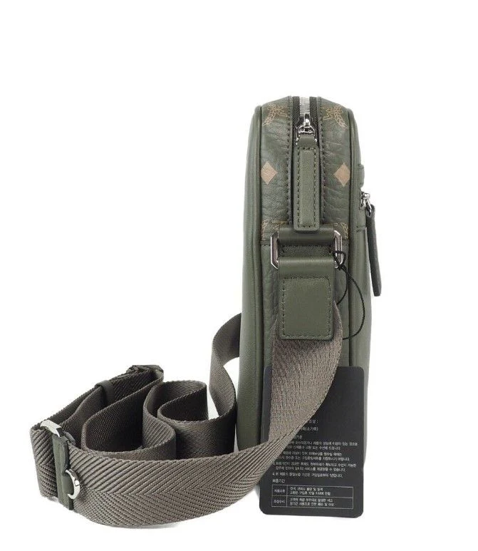 MCM Mixed Leather Crossbody Bag with Multifunction Design 'Green' - Image 3