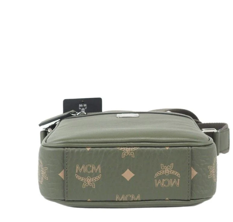 MCM Mixed Leather Crossbody Bag with Multifunction Design 'Green' - Image 4