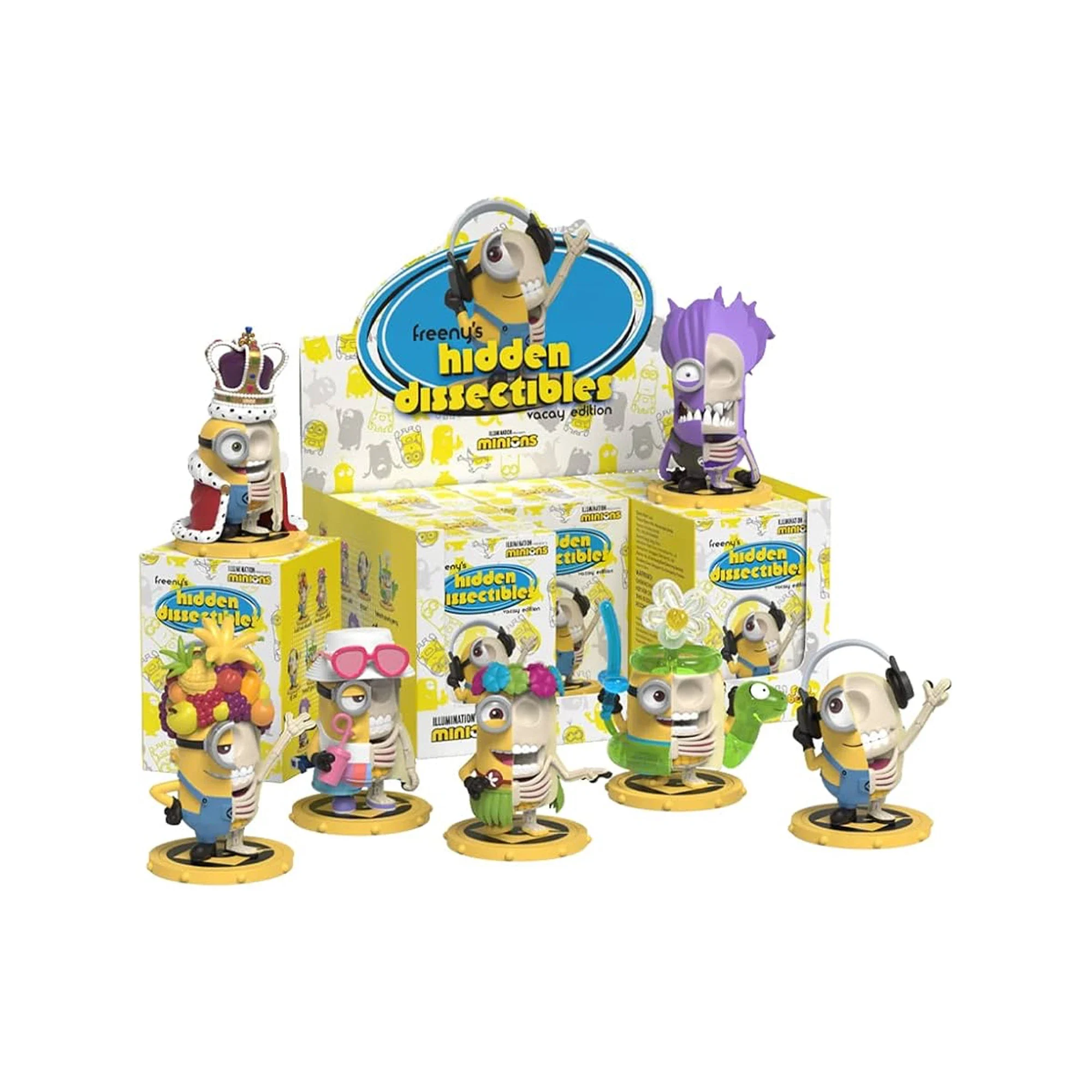 Might Jaxx Freeny's Hidden Dissectibles Minions Series 01 Vacay Edition (6 Blind Boxes)