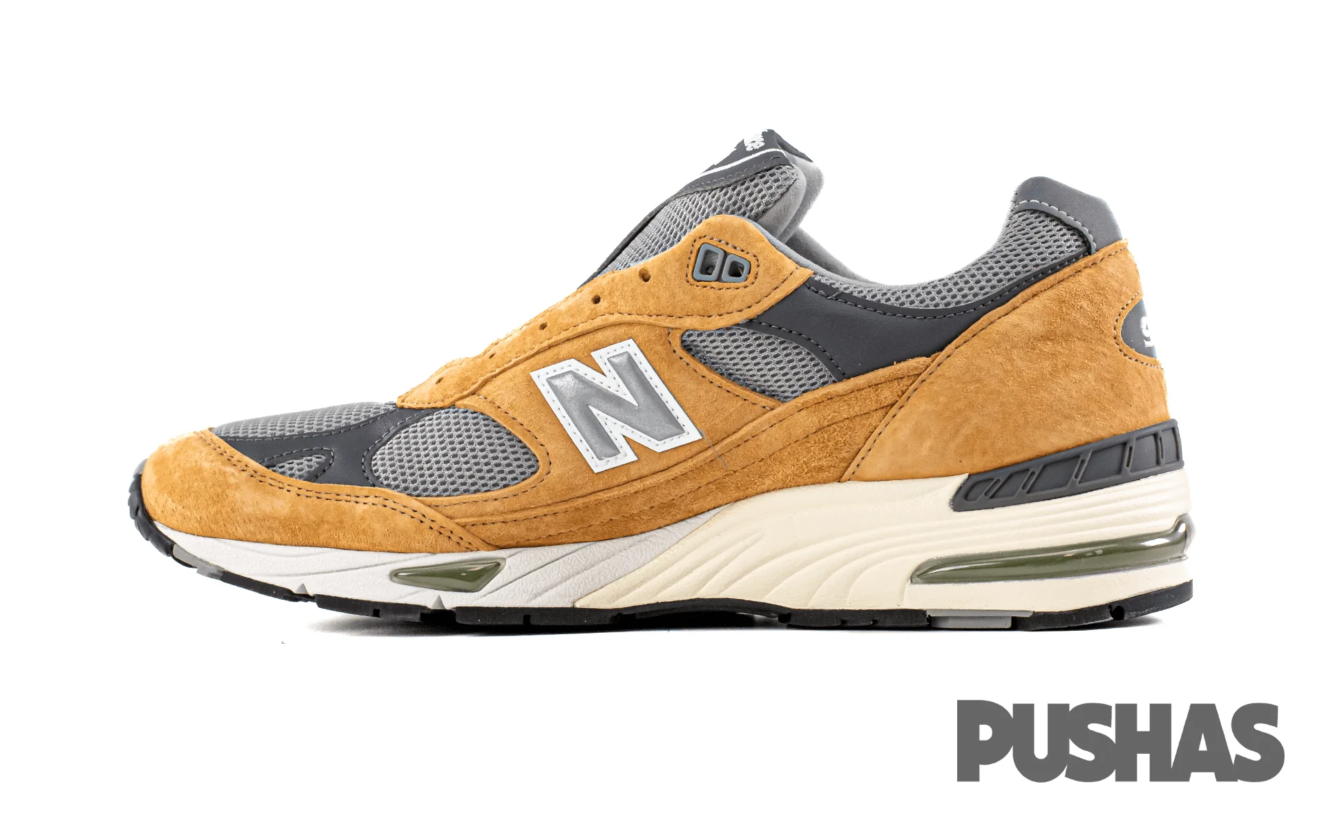 New Balance 991 'MiUK Tan Grey Dark Grey' (2022) - Image 3