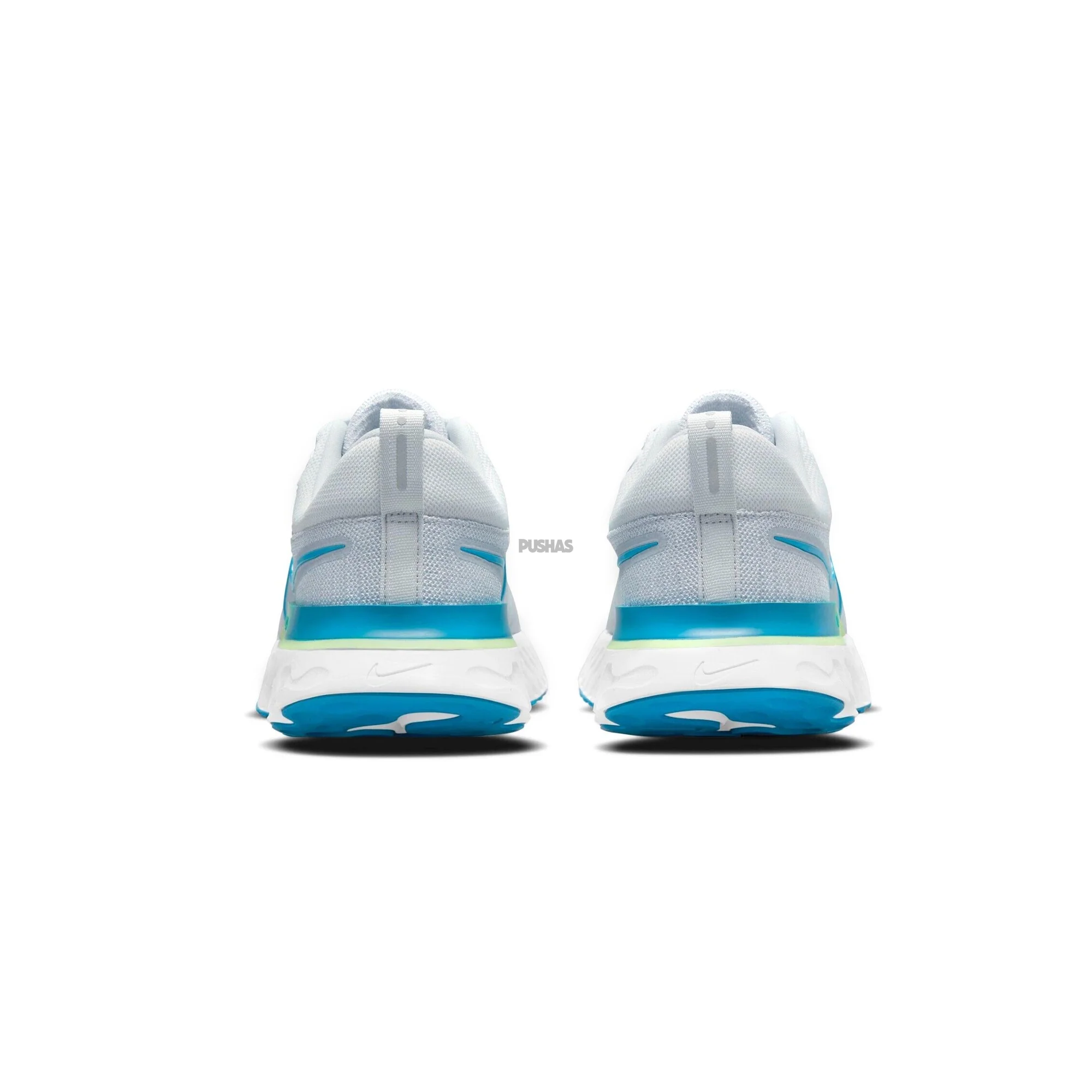 Nike React Infinity Run Flyknit 2 'Pure Platinum Emerald Laser Blue' (2021) - Image 5