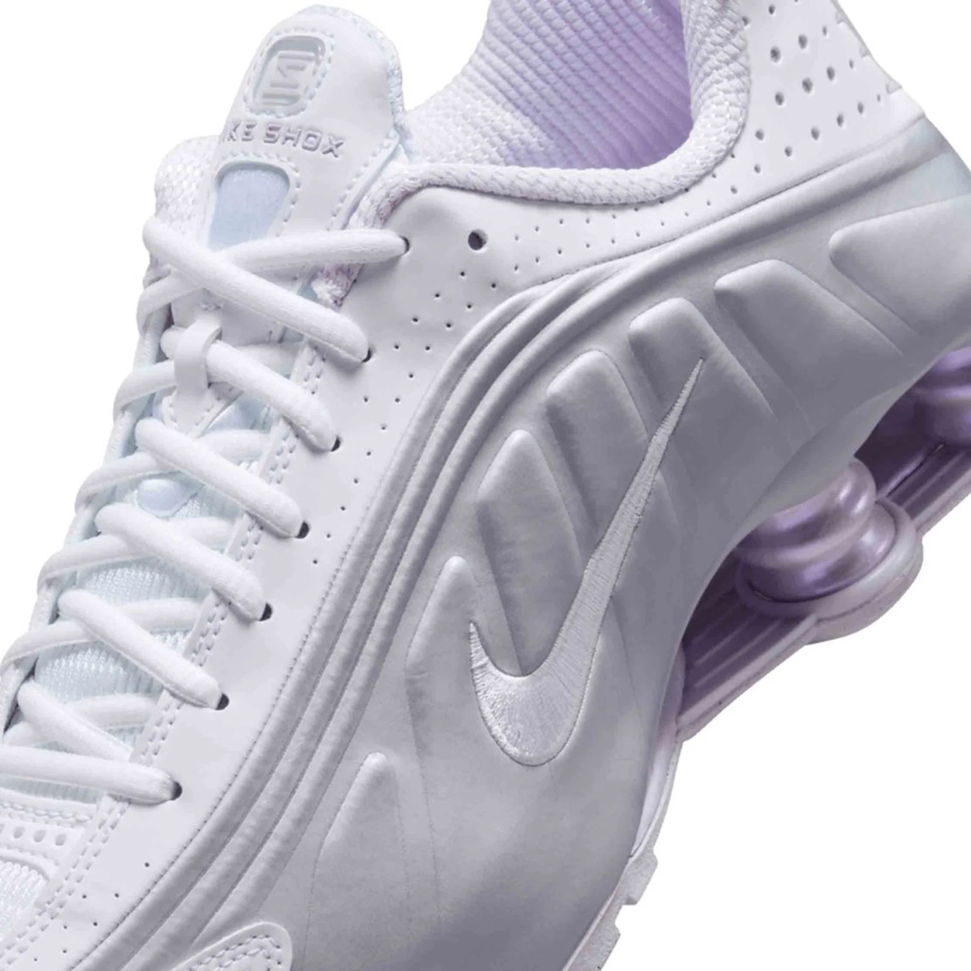 Nike Shox R4 'White Metallic Platinum Barely Grape' Women's (2024) - Image 7