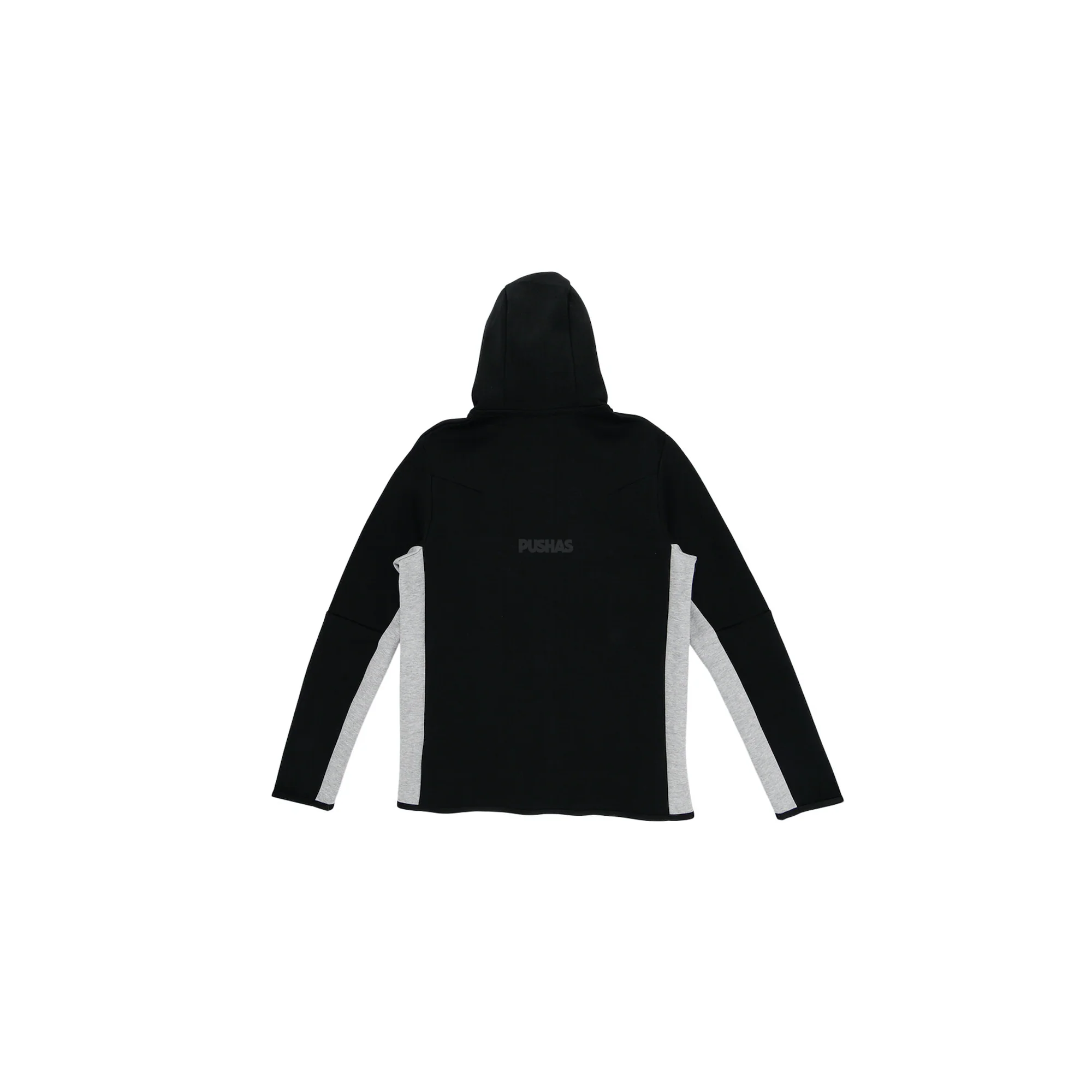 Nike Sportswear Tech Fleece Full-Zip Hoodie 'Black/Dark Grey Heather/White' (2021) - Image 2