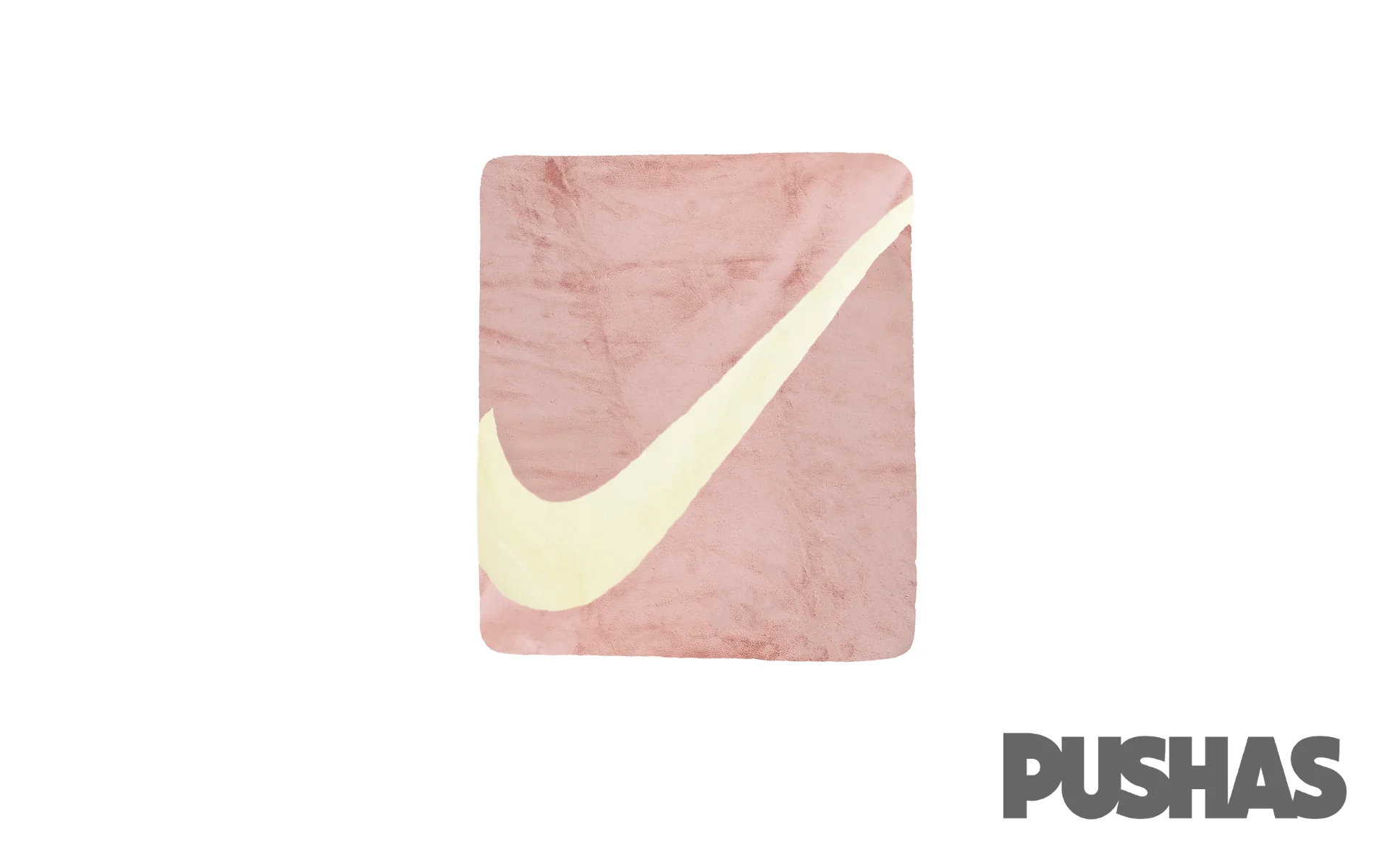 Nike Swoosh Faux Fur Blanket 'Pink Oxford/Cashmere/Cashmere' - Image 4