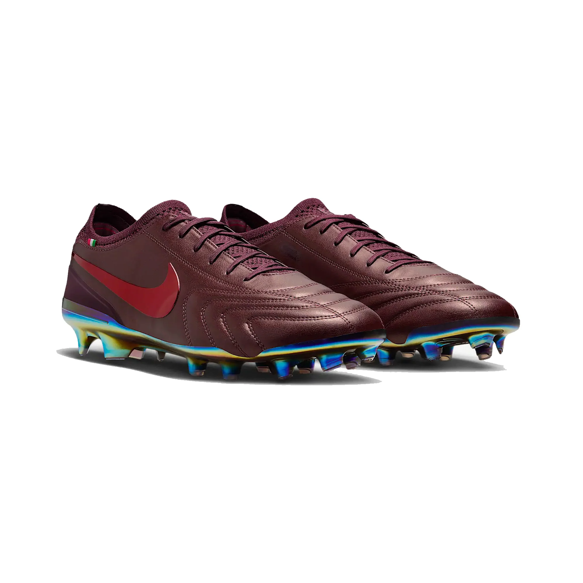 Nike Tiempo Legend 10 Elite Luxe FG 'Montebelluna Leather Port Wine' (2025) - Image 2