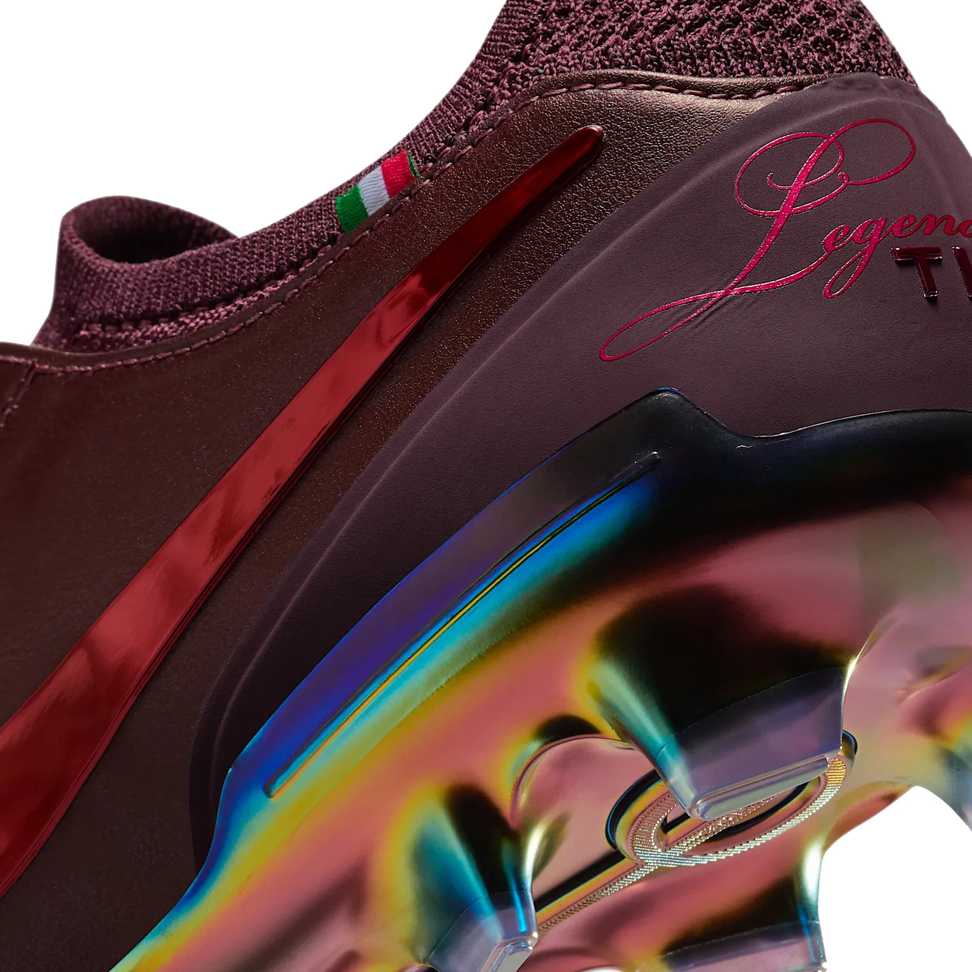 Nike Tiempo Legend 10 Elite Luxe FG 'Montebelluna Leather Port Wine' (2025) - Image 7