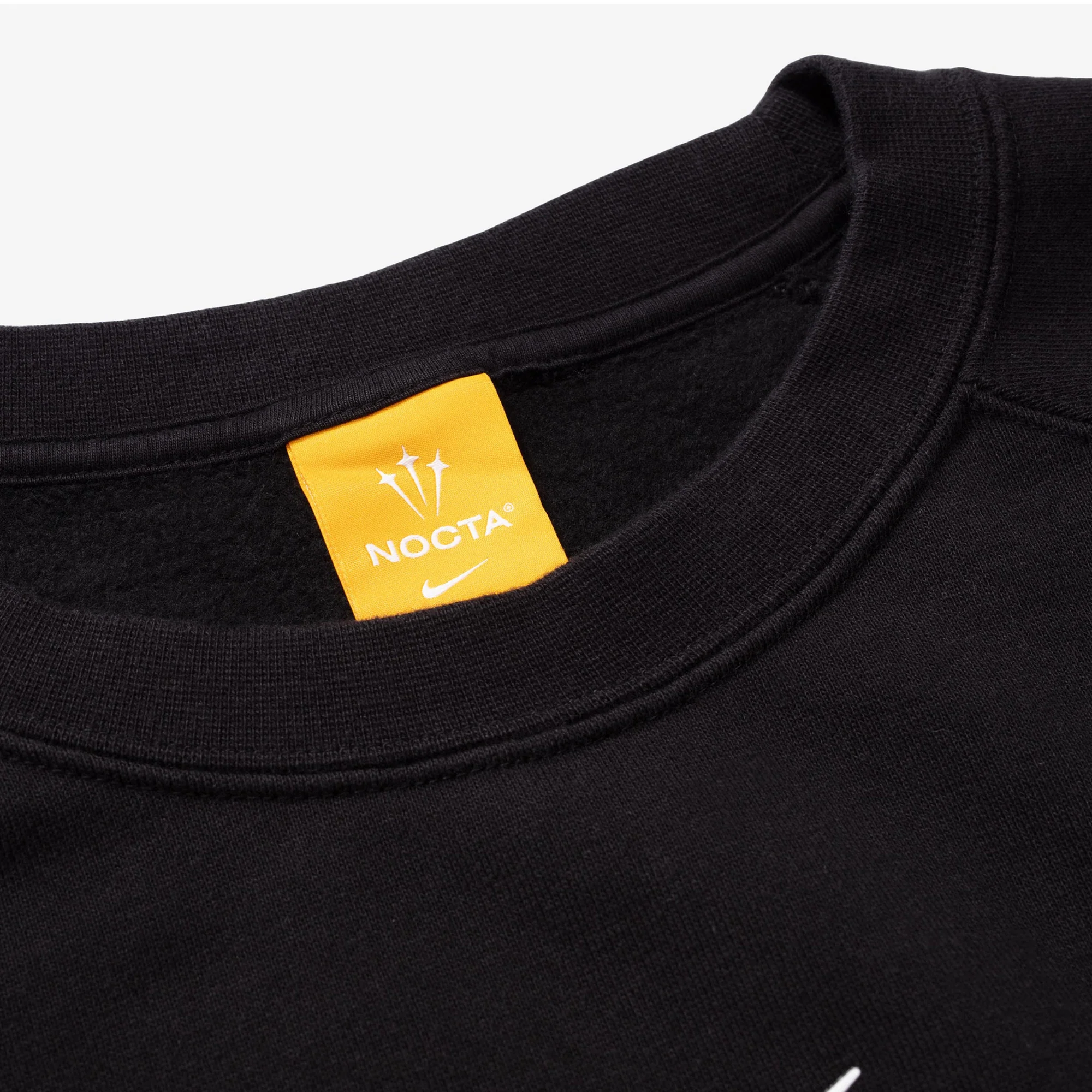 Nike x NOCTA Men's Fleece CS Crew 'Black' - Image 3