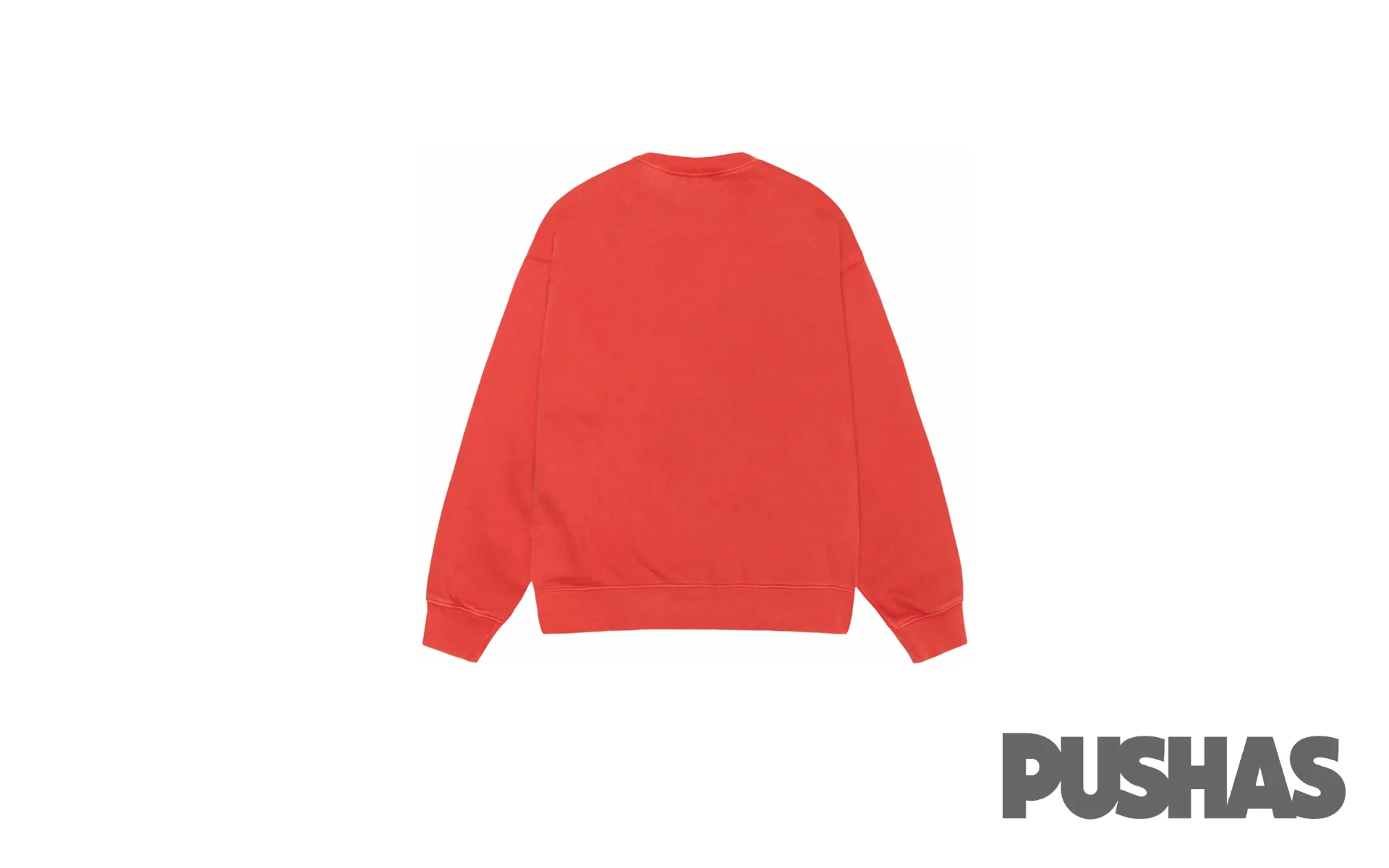 Nike x Stussy Pigment Dyed Fleece Crew 'Habanero Red' (2023) - Image 2
