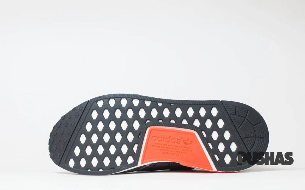 NMD_R1 - Dark Grey/Solar Red - Image 5