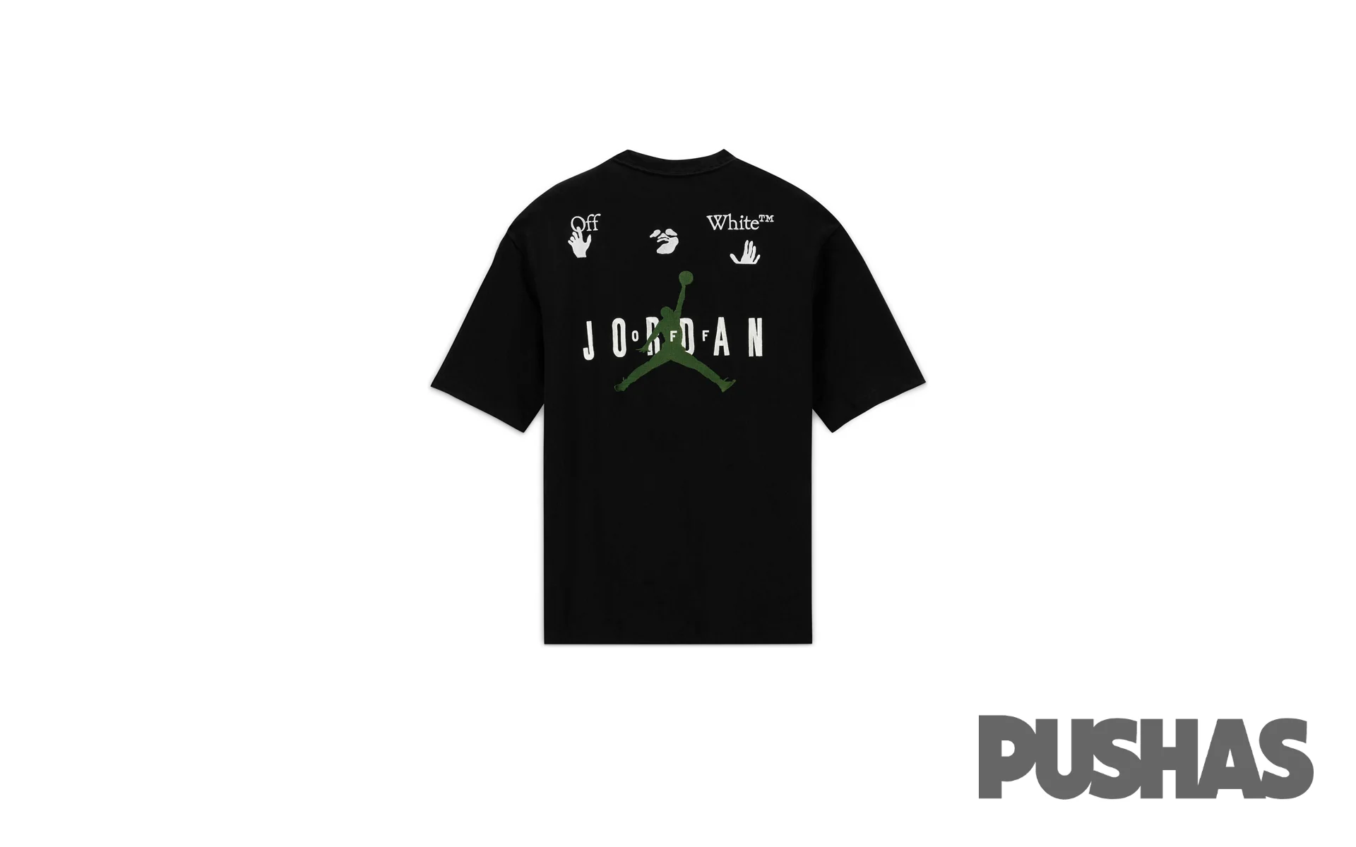 Off-White x Jordan T-Shirt 'Black' (2021) - Image 2