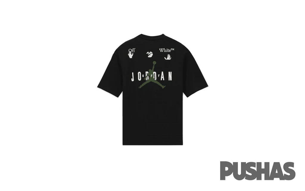 OFF-WHITE x Jordan T-shirt - 'Black' (Asia Sizing) - Image 2