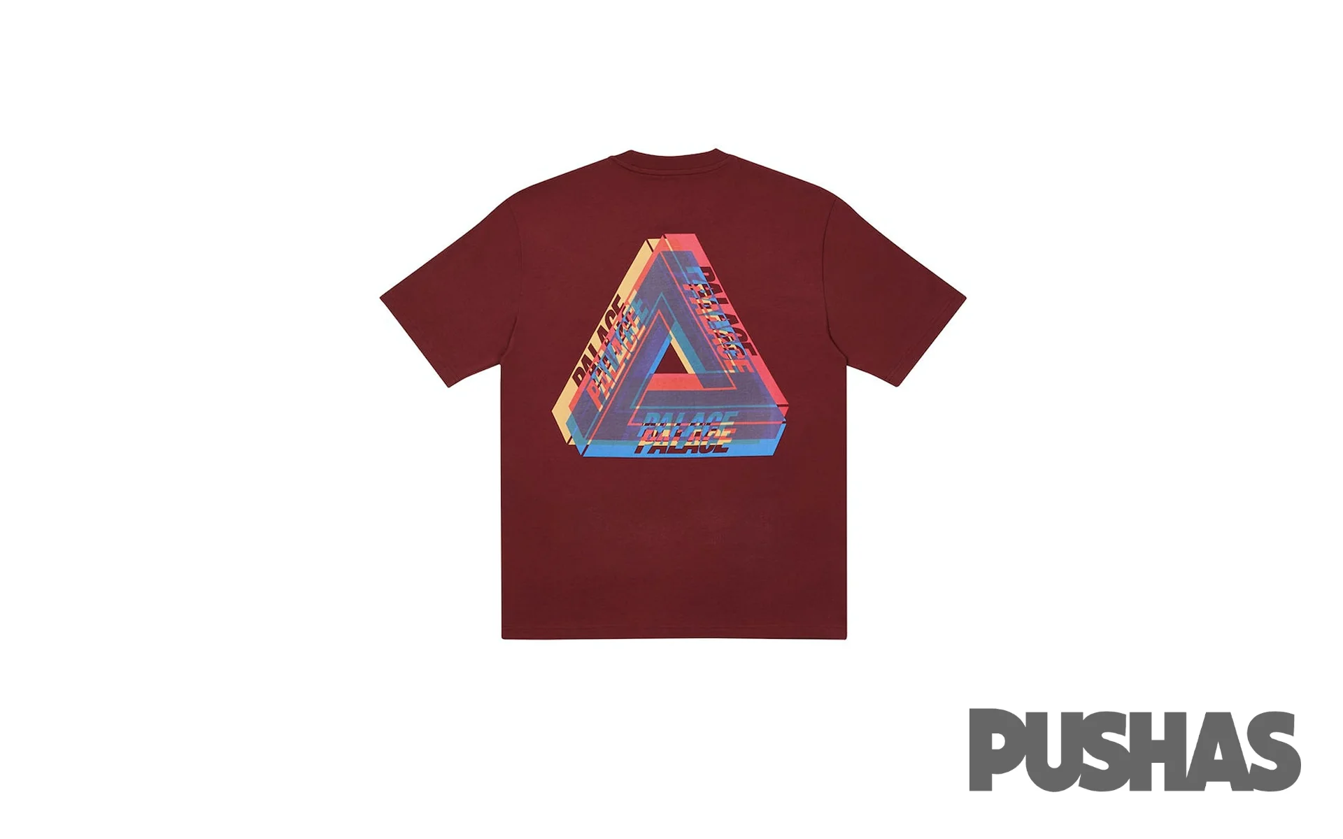 Palace Tri-Ferg Colour Blur T-shirt 'Burgundy' (2020) - Image 2