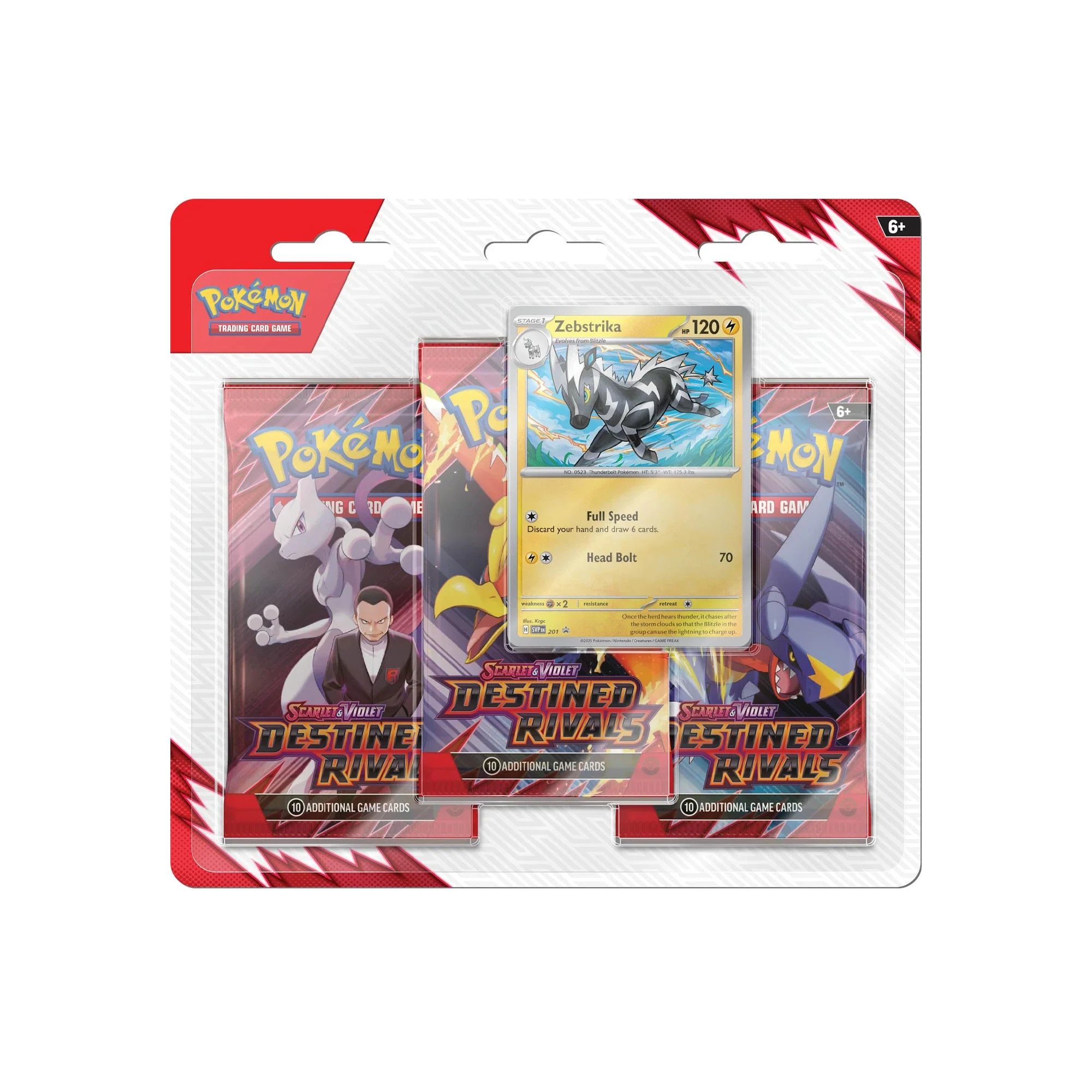 Pokémon TCG Scarlet & Violet-Destined Rivals 3 Booster Packs (2025)