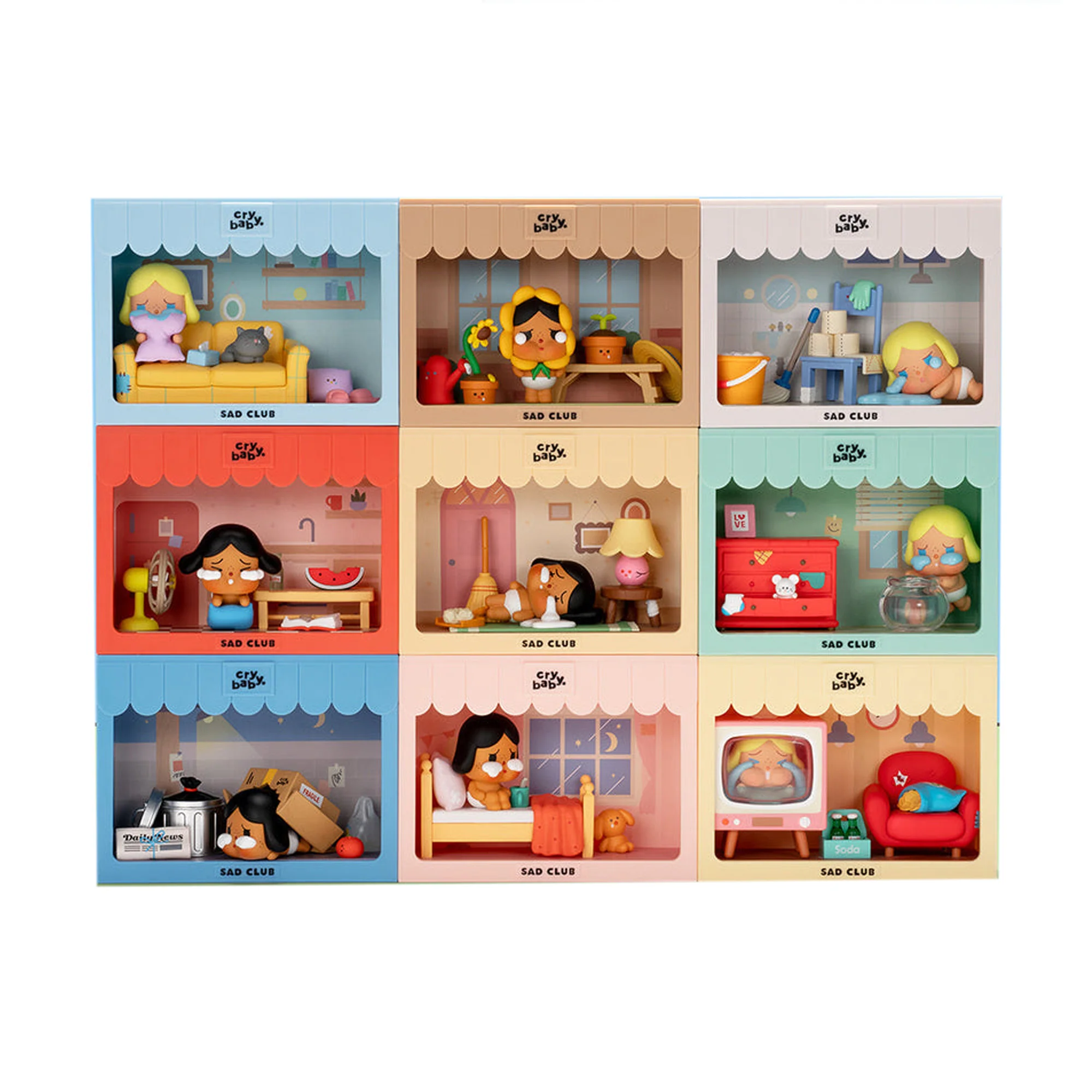 POP MART Crybaby Sad Club Series Blind Box Scene Set - Image 2