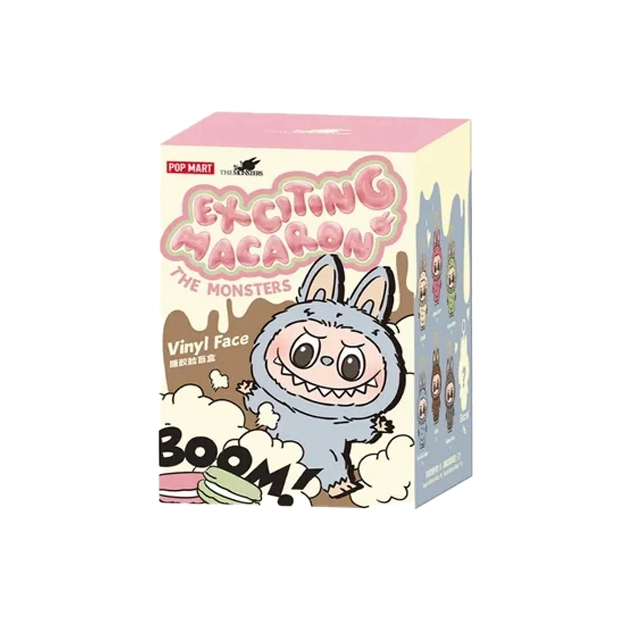POP MART Labubu The Monsters Exciting Macaron Sesame Bean Vinyl Plush Pendant - Image 2