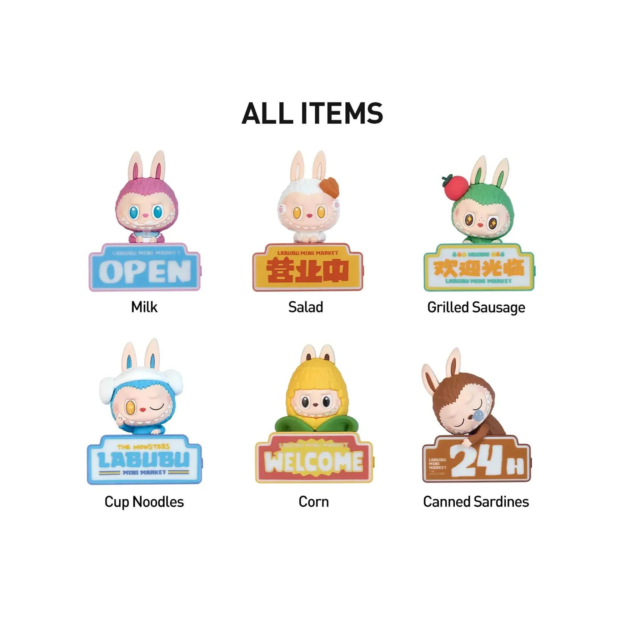 POP MART Labubu The Monsters Wacky Mart Series Fridge Magnet Sealed Case (Single Blind Box) - Image 2