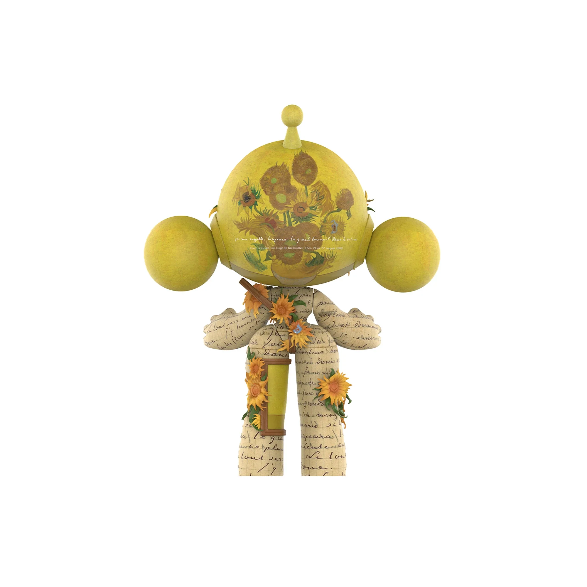 POP MART MEGA α SKULLPANDA 1000% Van Gogh Museum Sunflowers - Image 5