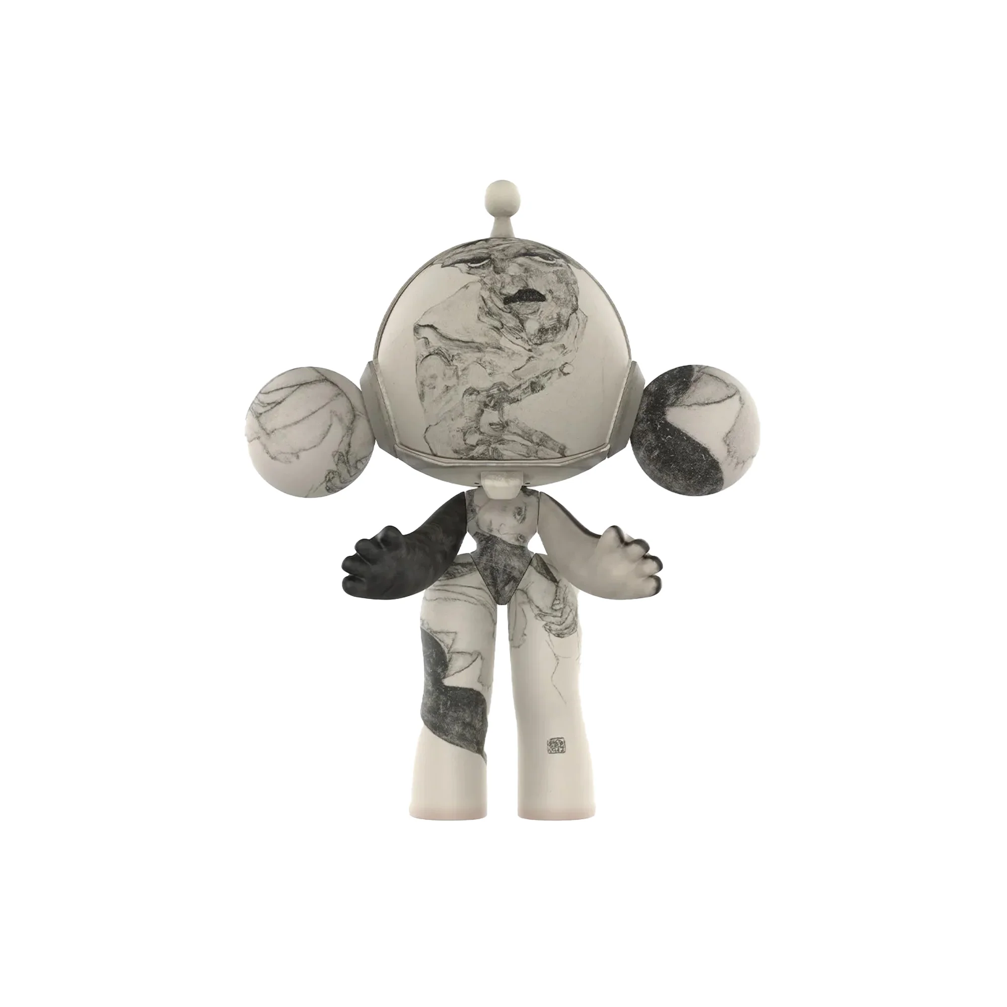 POP MART MEGA α SKULLPANDA 400% Egon Schiele - Image 2