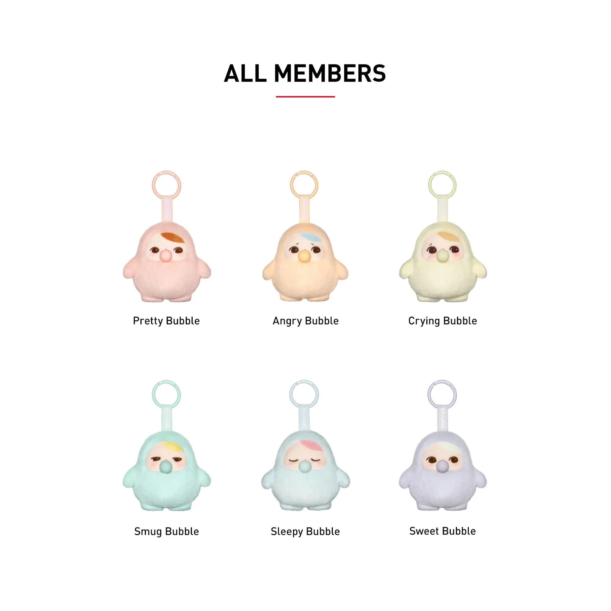 POP MART PUCKY BEANIE BUBBLE UP SERIES Plush Pendant (6 Blind Boxes) - Image 3
