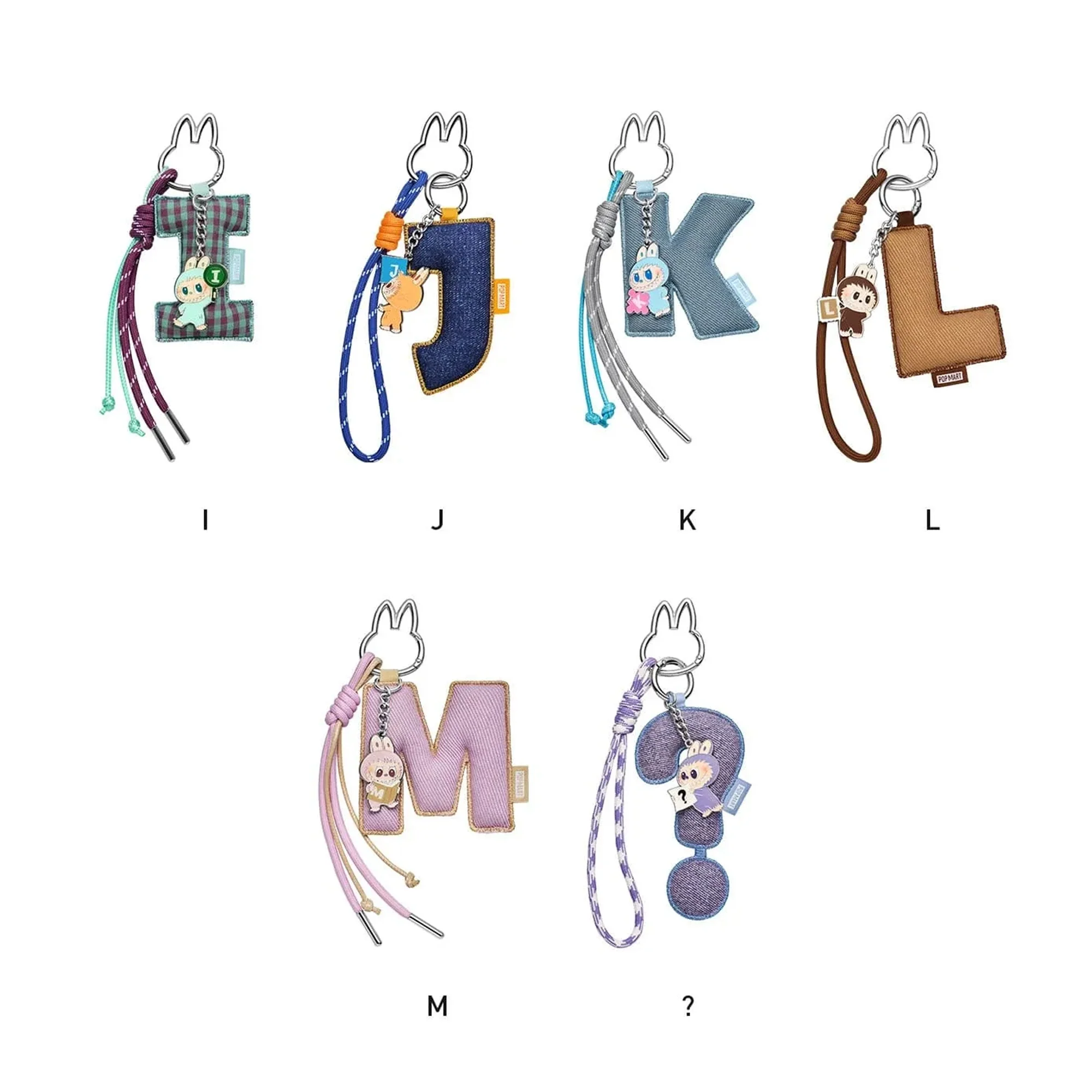 POP MART THE MONSTERS LABUBU Pin for Love Series Letter Pendant (A-M) (14 Blind Boxes) - Image 4