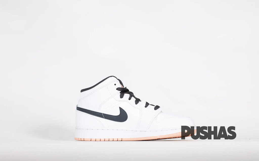 [Refurbished] Air Jordan 1 Mid GS 'White Arctic Orange' - Image 4