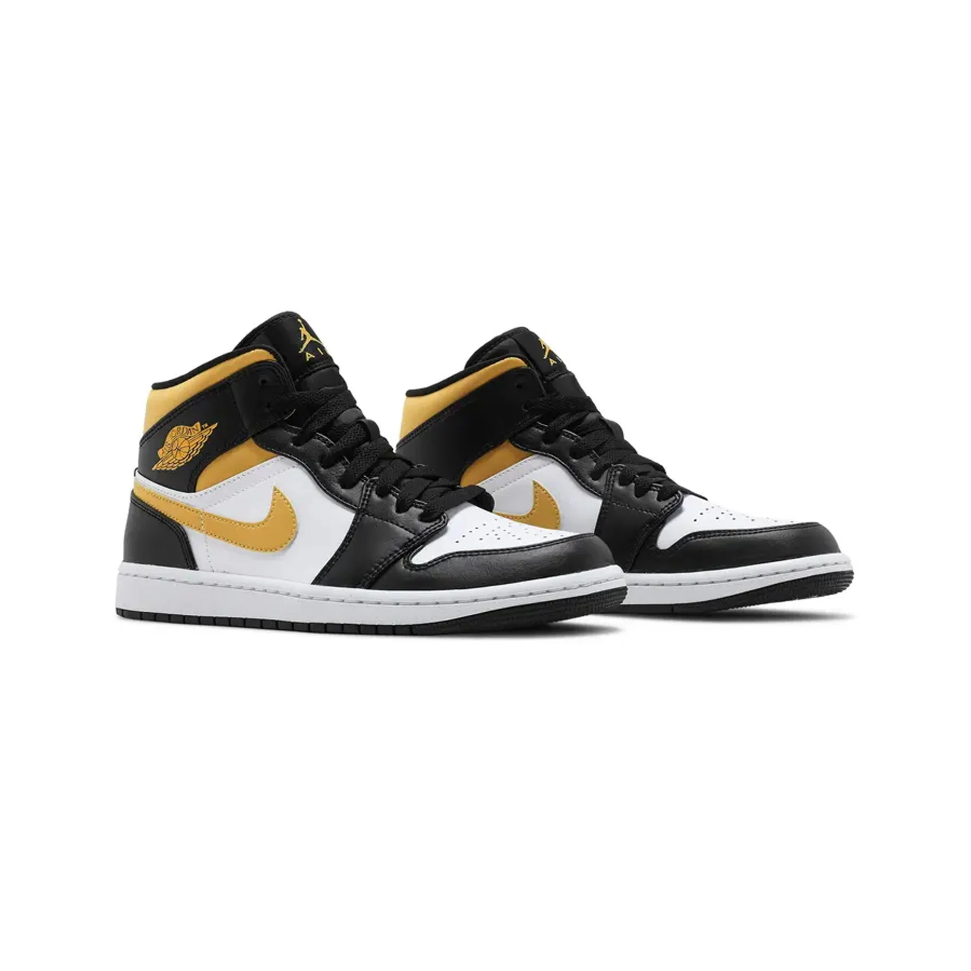 [Refurbished] Air Jordan 1 Mid 'White Pollen Black' - Image 2