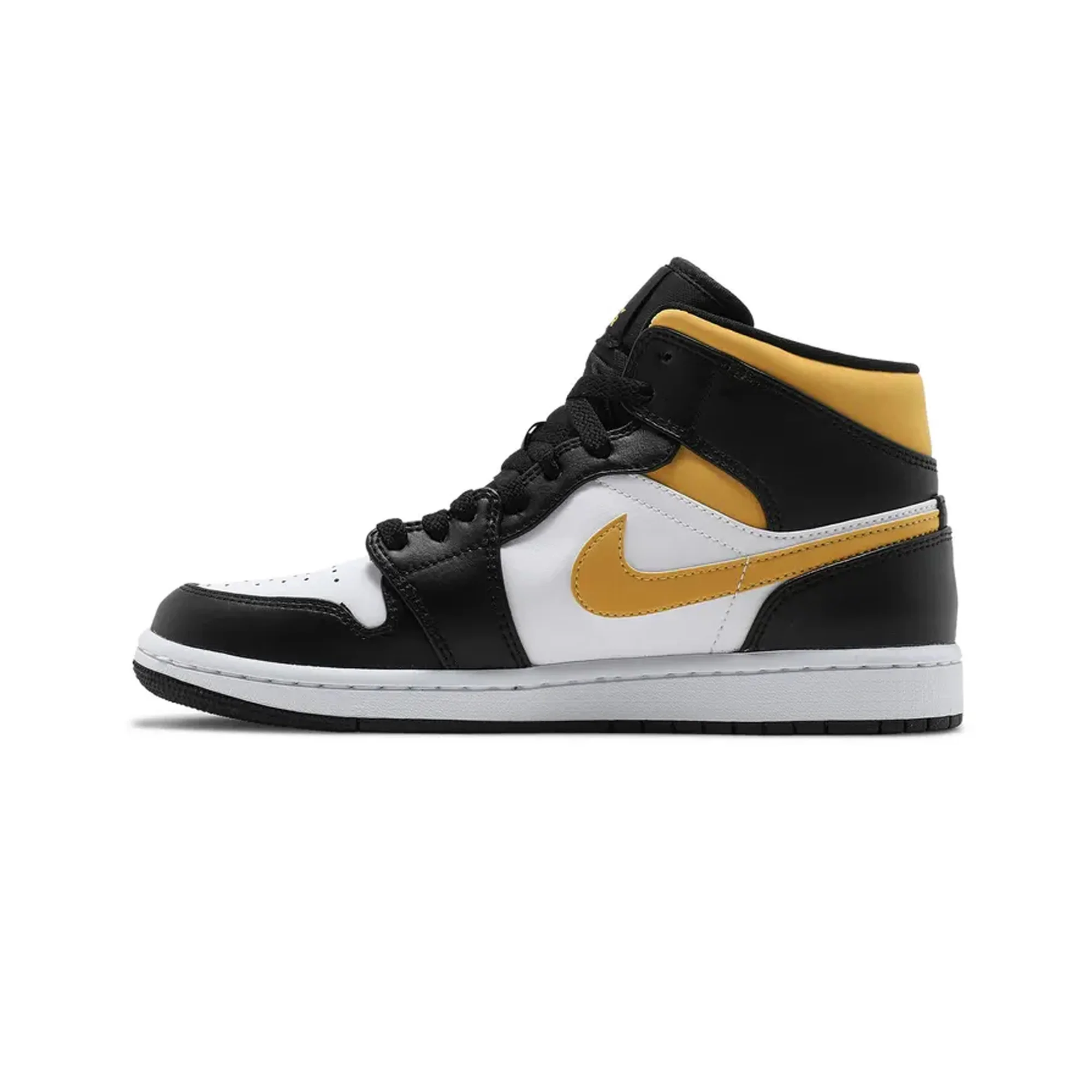 [Refurbished] Air Jordan 1 Mid 'White Pollen Black' - Image 3