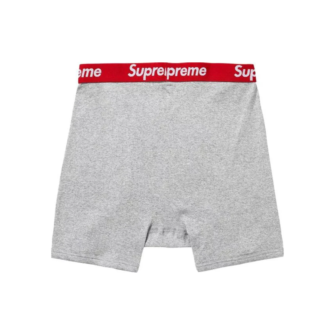 Supreme Hanes Boxer Briefs (2 Pack) 'Grey' (2024) - Image 3