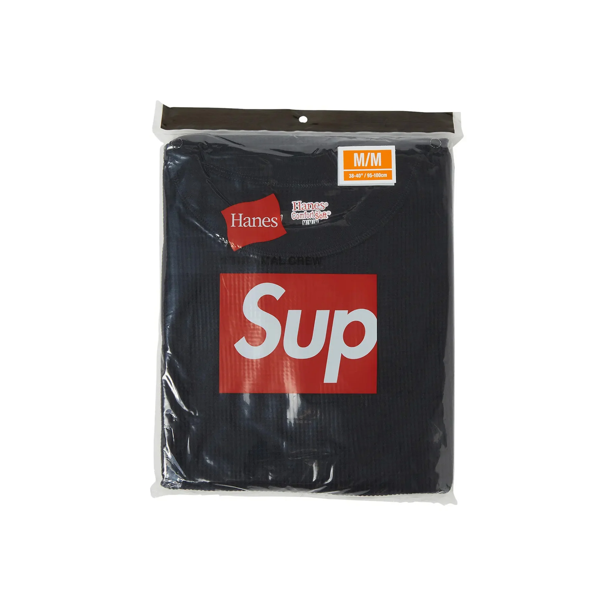 Supreme Hanes Thermal Crewneck 'Black' (2022)
