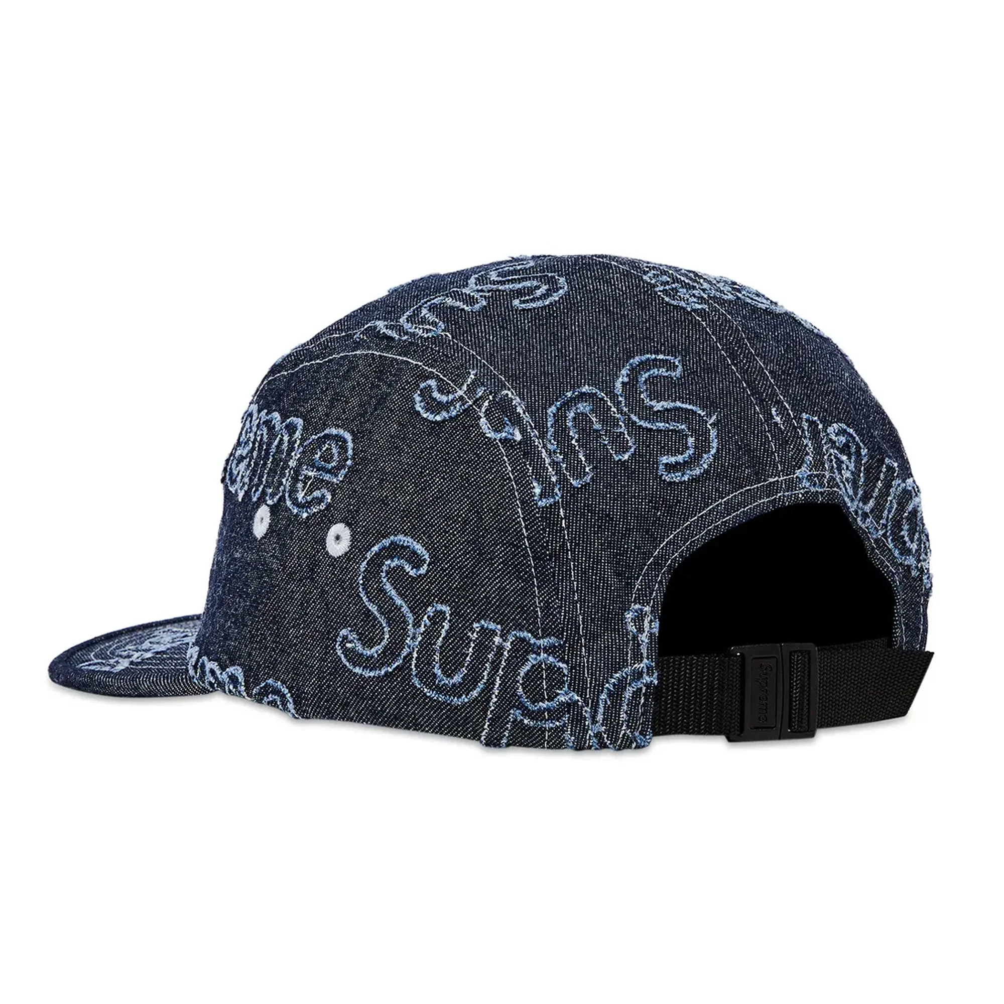 Supreme Lasered Denim Camp Cap 'Navy' (2024) - Image 3