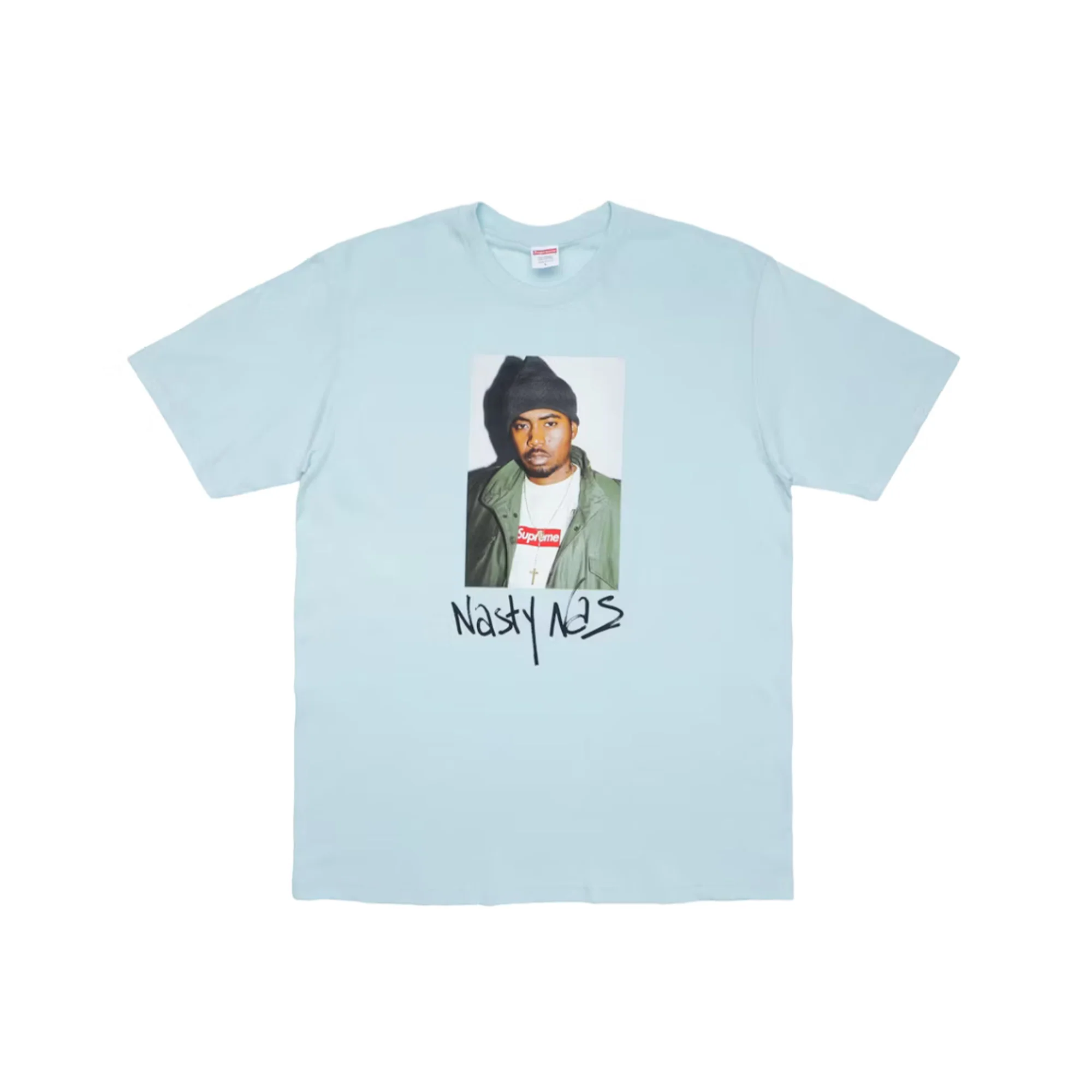 Supreme Nas Tee 'Pale Blue' (2017)