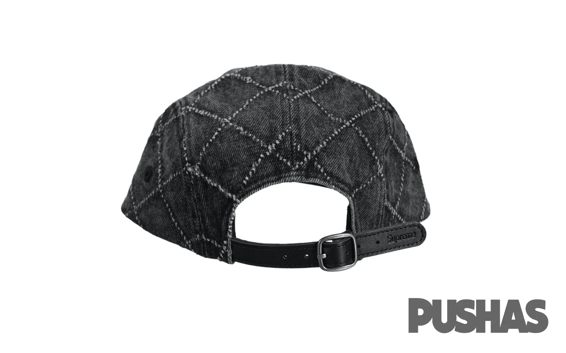 Supreme Punch Denim Camp Cap 'Black' (2023) - Image 2