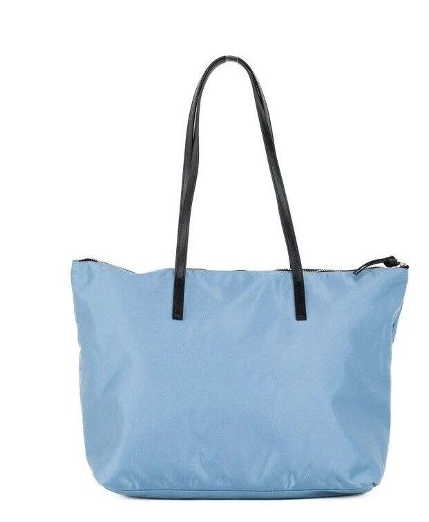 Versace Medusa Medium Nylon Leather Tote Bag 'Cornflower Blue' - Image 2